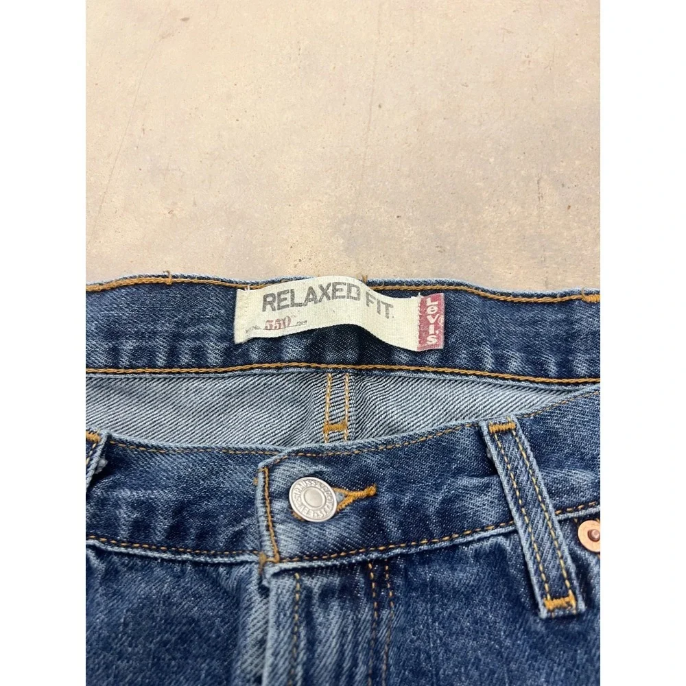 Vintage Levi's 550 Jeans Men 38x30 Blue Denim Relaxed Fit Baggy Skate Streetwear